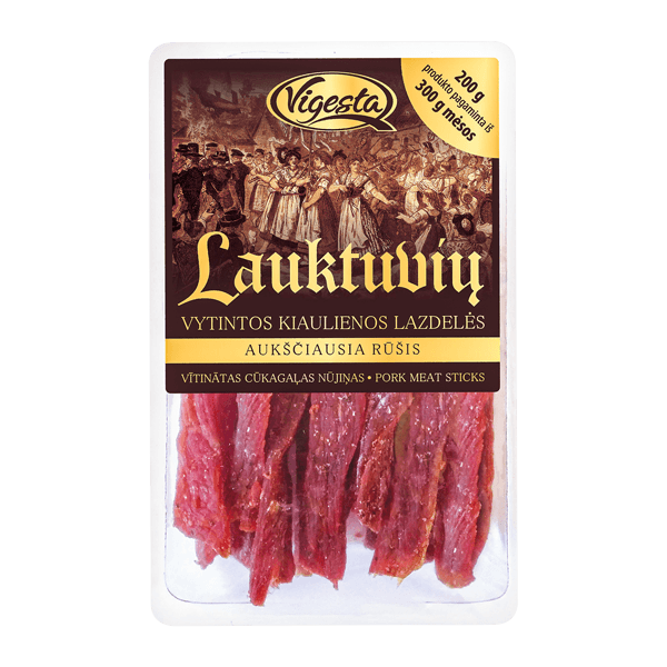 Vigesta Lauktuviu Dried Meat Sticks 200g
